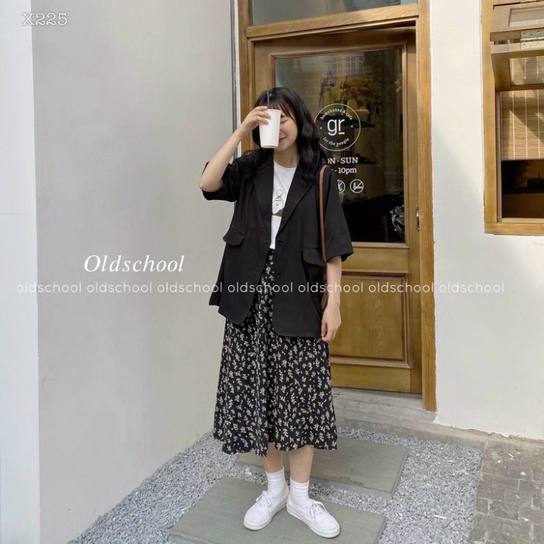 SÉT ÁO THUN + CHÂN VÁY HOA MẪU MỚI TINH 2021