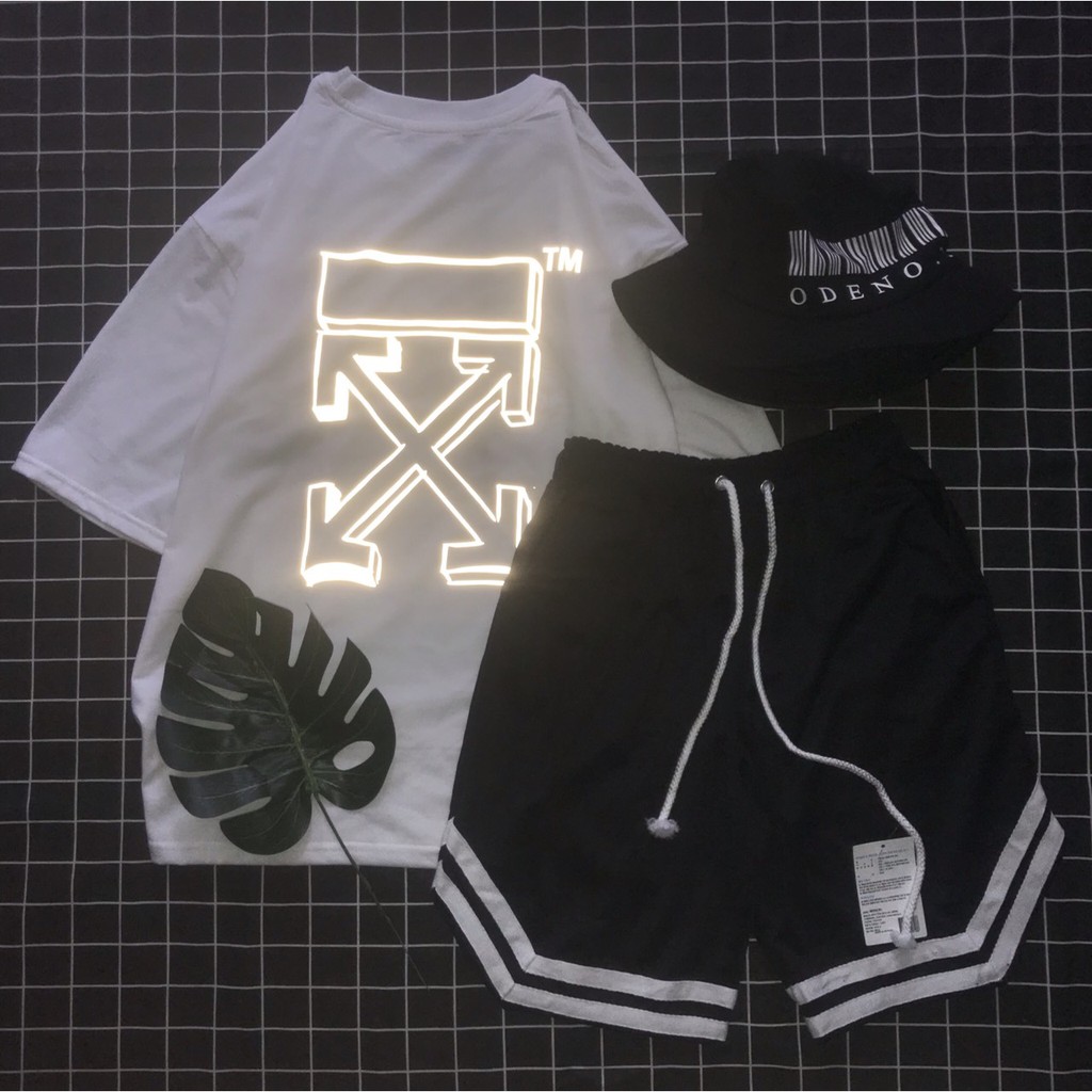 Set áo phản quang OFF WHITE và quần 2V cực ngầu có tách set