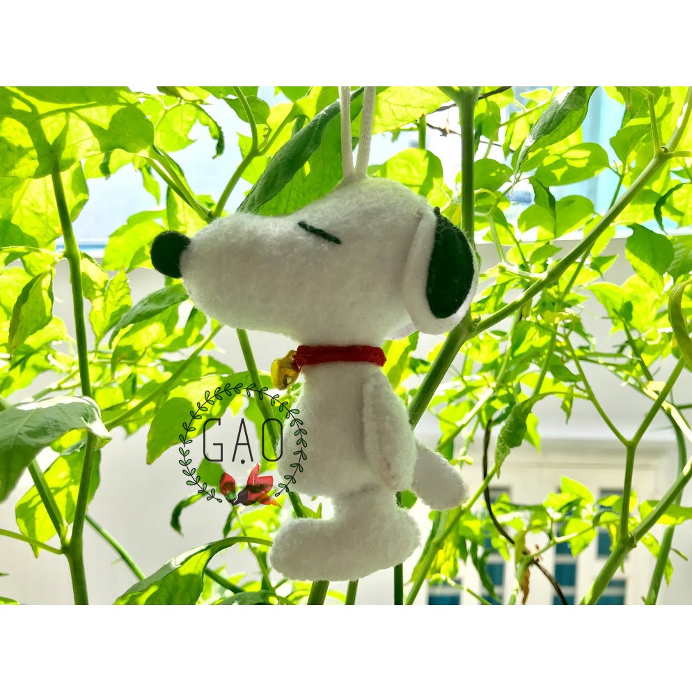 Móc khoá, treo nôi Chó Snoopy - handmade siêu cute
