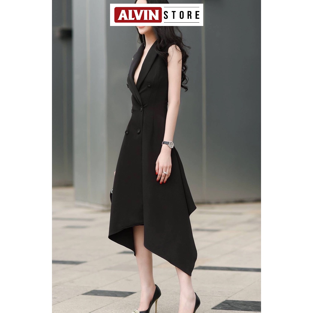Đầm Xoè Vest Kiểu Đuôi Cá Sang Trọng Alvin Store 0757