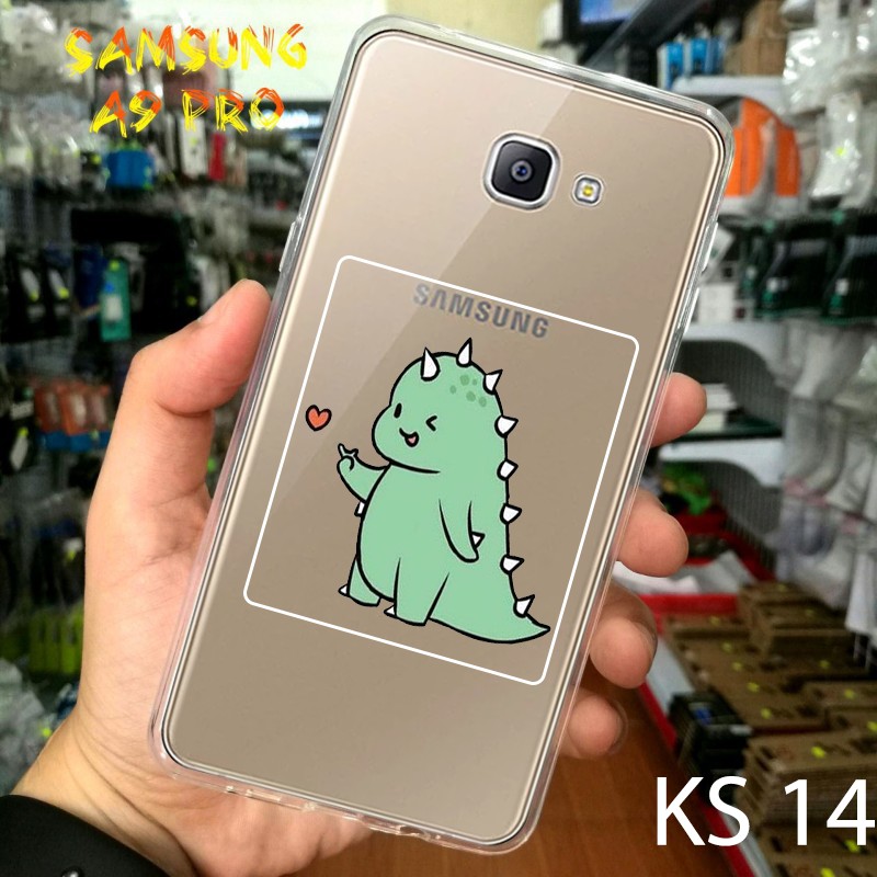 Ốp lưng điện thoai SamSung A9 Pro in hình tự chọn Kute Dino siêu đẹp, độc, lạ - KingStoreHN