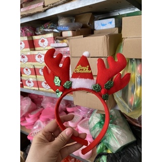 Bờm Tóc Giáng Sinh Ông Già Noel Sừng Tuần Lộc  Đáng Yêu Cute