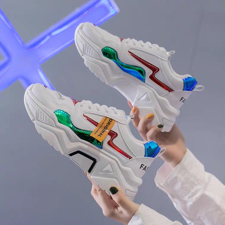 [Mã FAGREEN245 giảm 10% tối đa 30k đơn từ 99k] Giày thể thao nữ đế cao vạch phản quang ORN mới nhất 2020 HAPU ( 3 màu ) | BigBuy360 - bigbuy360.vn