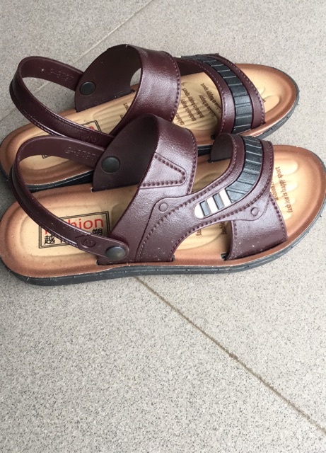 Dép lê giả da siêu bền cho nam