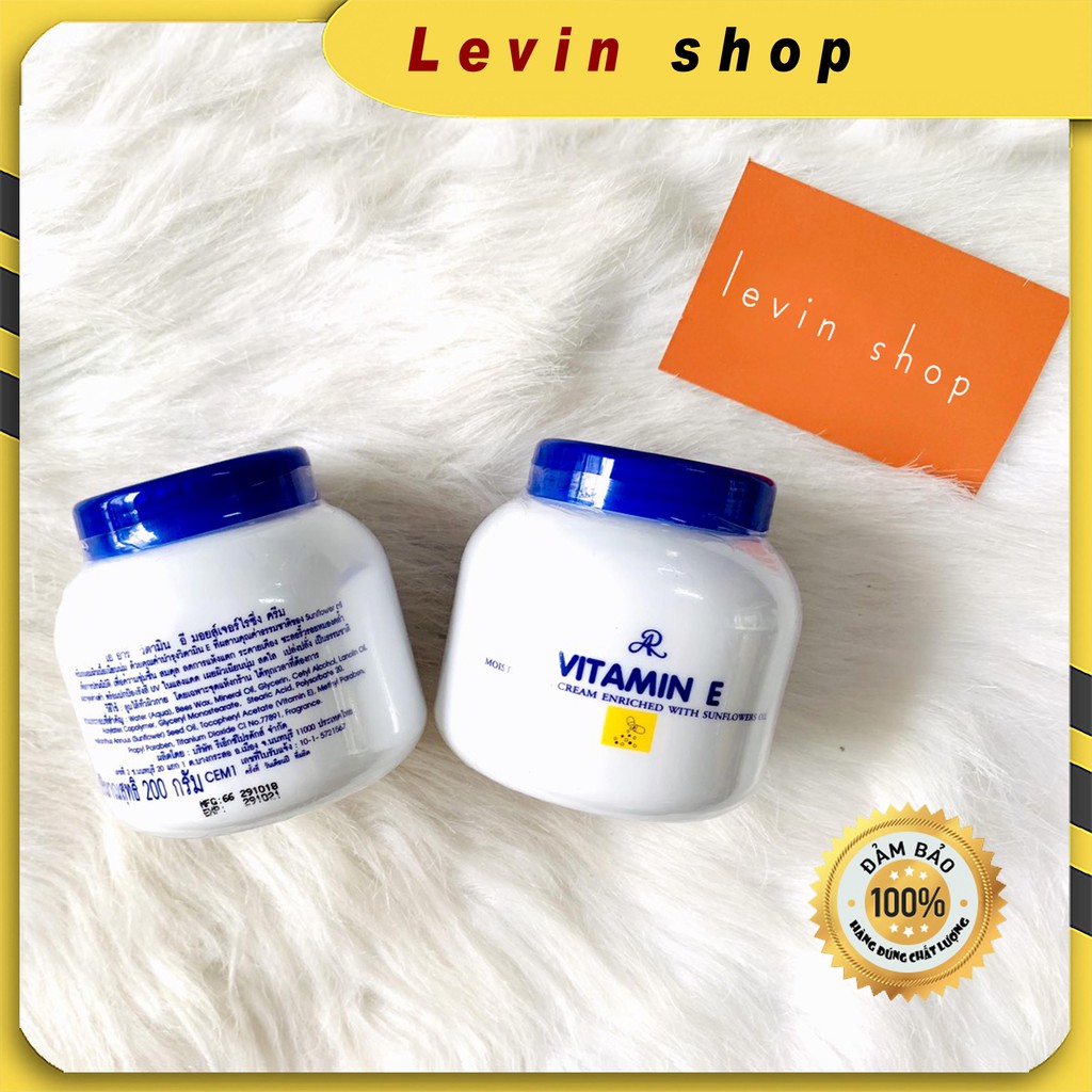 Kem dưỡng ẩm trắng da Aron Vitamin E  - Thái Lan (200g)