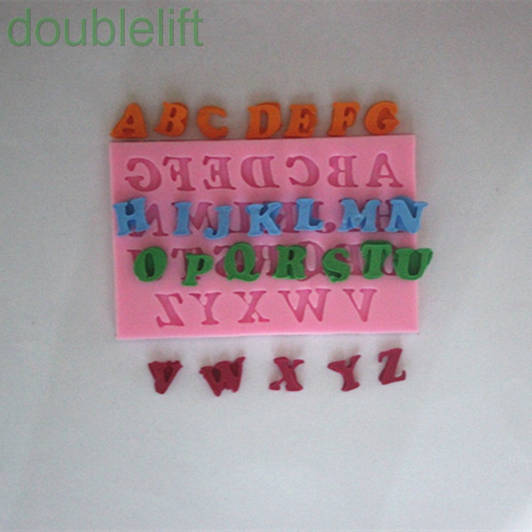 Khuôn silicone tạo hình chữ cái trang trí bánh DIY