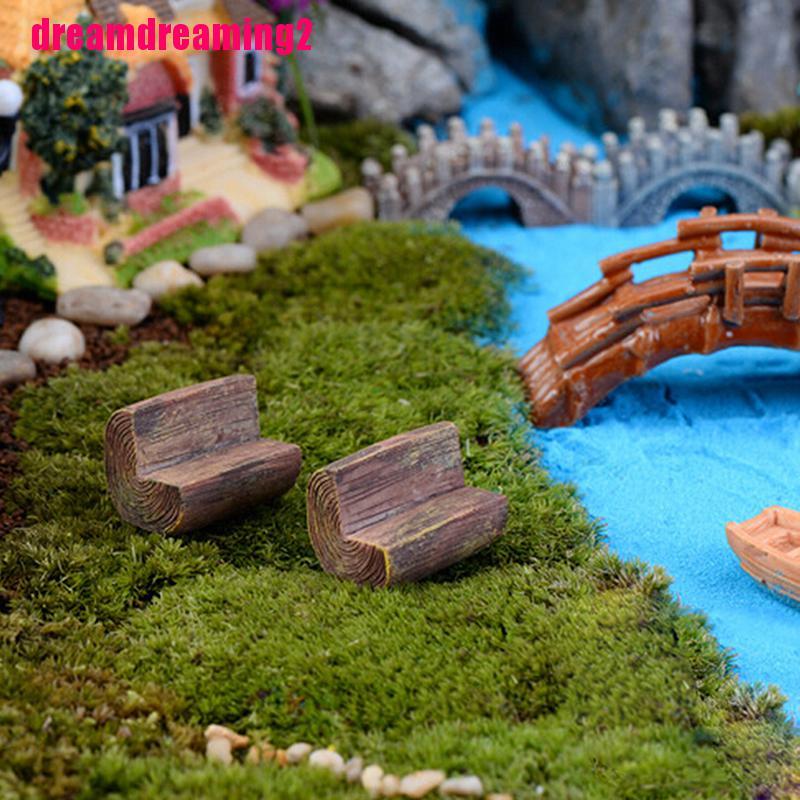 Ghế Dài Mini Trang Trí Nhà Búp Bê Xinh Xắn