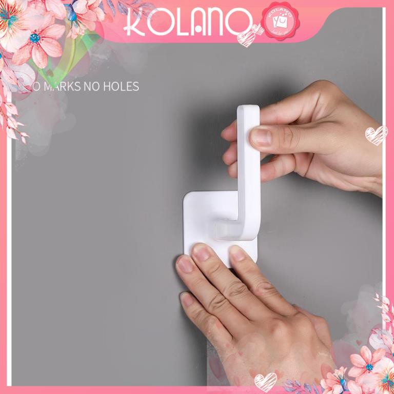 Móc dán tường KOLANO móc treo quần áo, móc treo phụ kiện kiêm tay nắm cửa đa năng không cần đục lỗ HG-001290