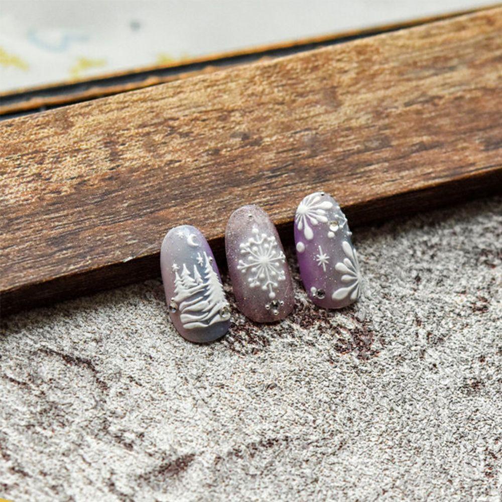 Miếng Dán Trang Trí Móng Tay 5D Siêu Mỏng Họa Tiết Hoạt Hình Phong Cách Giáng Sinh Độc Đáo DIY