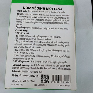Núm vệ sinh mũi Tana ( núm hút mũi silicon loại 1)