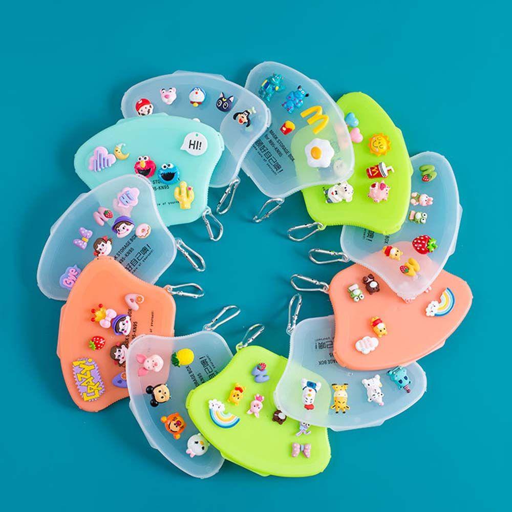 Túi Bảo Vệ Mặt Chống Ô Nhiễm AHOUR1 Họa Tiết Hoạt Hình Dành Cho Người Lớn Ốp