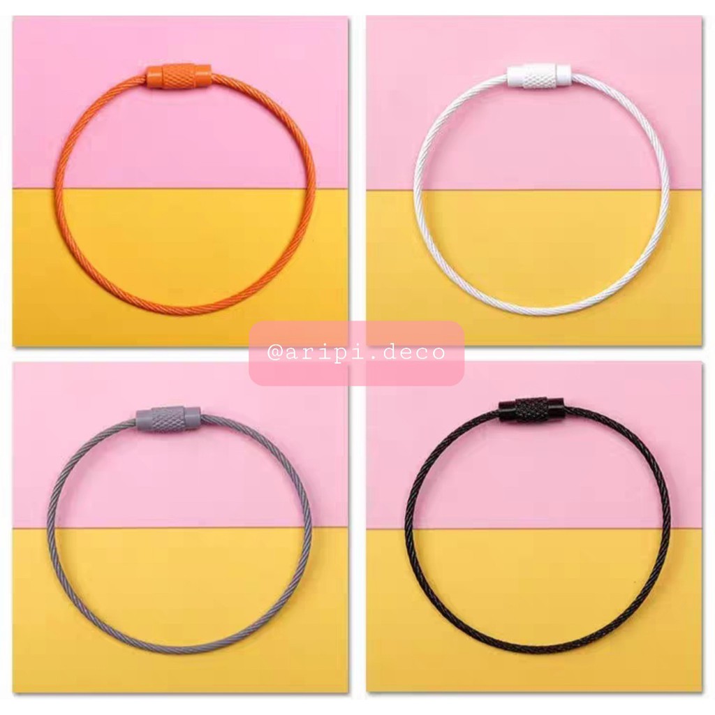 Vòng khóa sơn Hàn Quốc N23 /Nguyên liệu resin trang trí