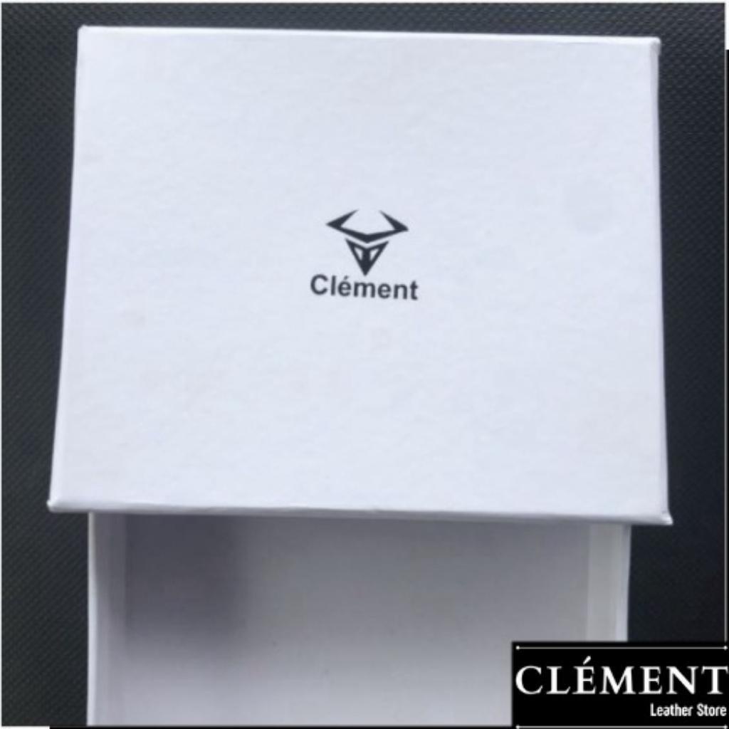Ví da nam cao cấp, bóp ví nam da bò thật Clément – CM004 - BH 12 tháng - Full box