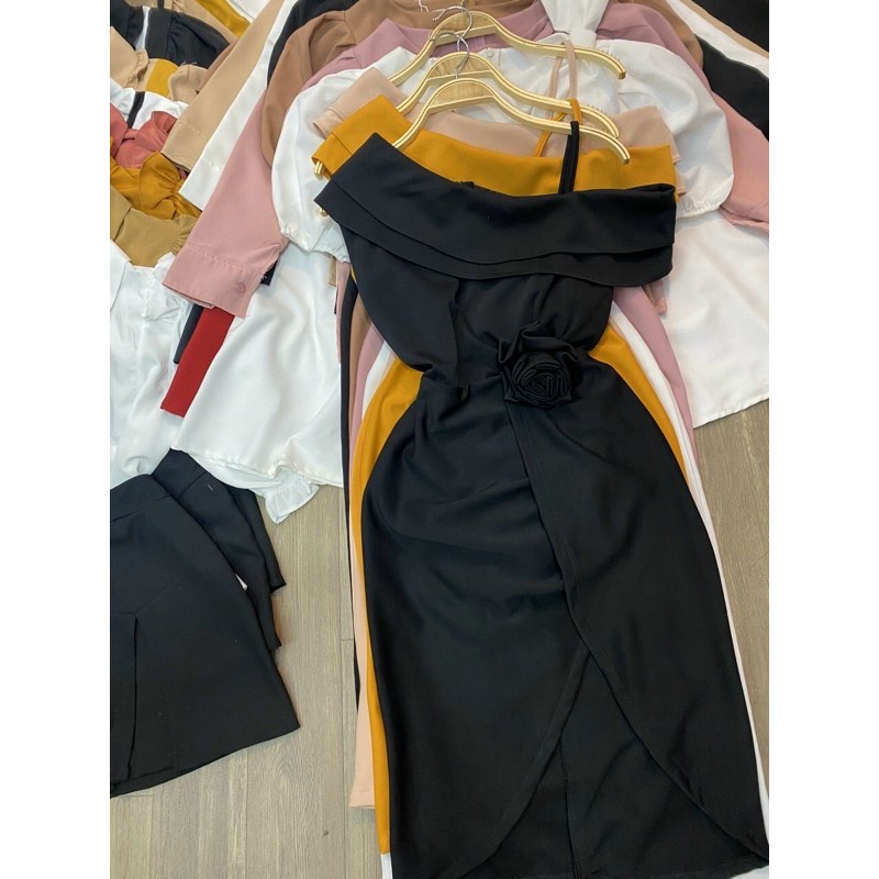 255k đầm đen thiết kế