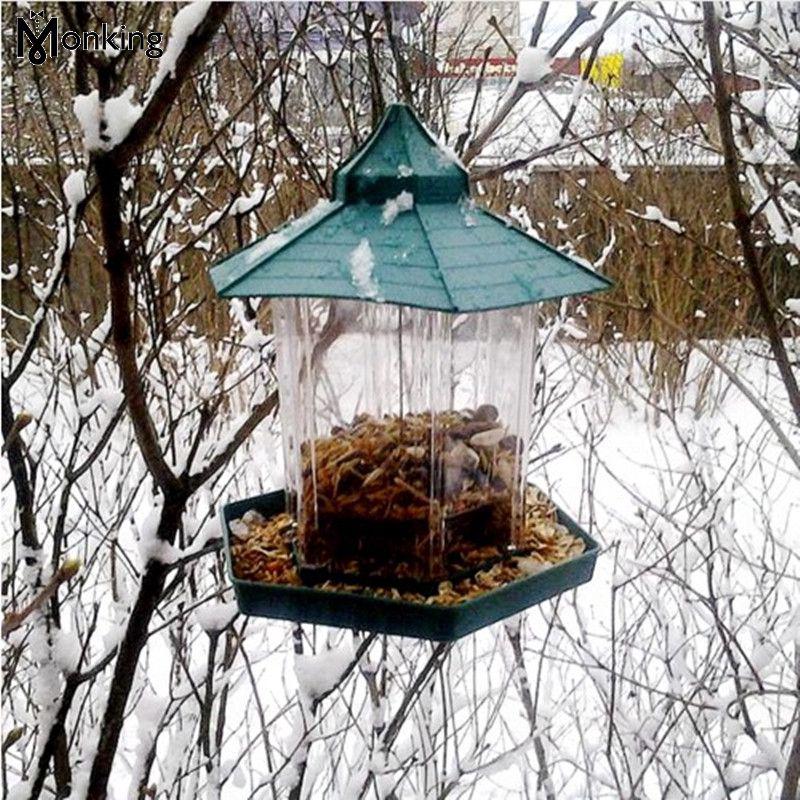 Bird shaped waterproof food attachment for garden decoration