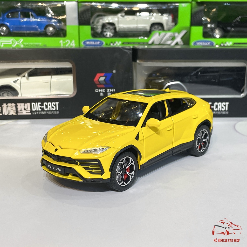 Mô hình xe hợp kim Lamborghini Urus tỉ lệ 1:24 của hãng Chezhi 3 màu