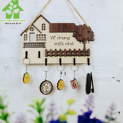 BẢNG GỖ TREO CỬA 🌱FREESHIP 50k🌱 Bảng gỗ decor BM_135 có móc treo chìa khóa🌈Tặng kèo móc treo tường🌈