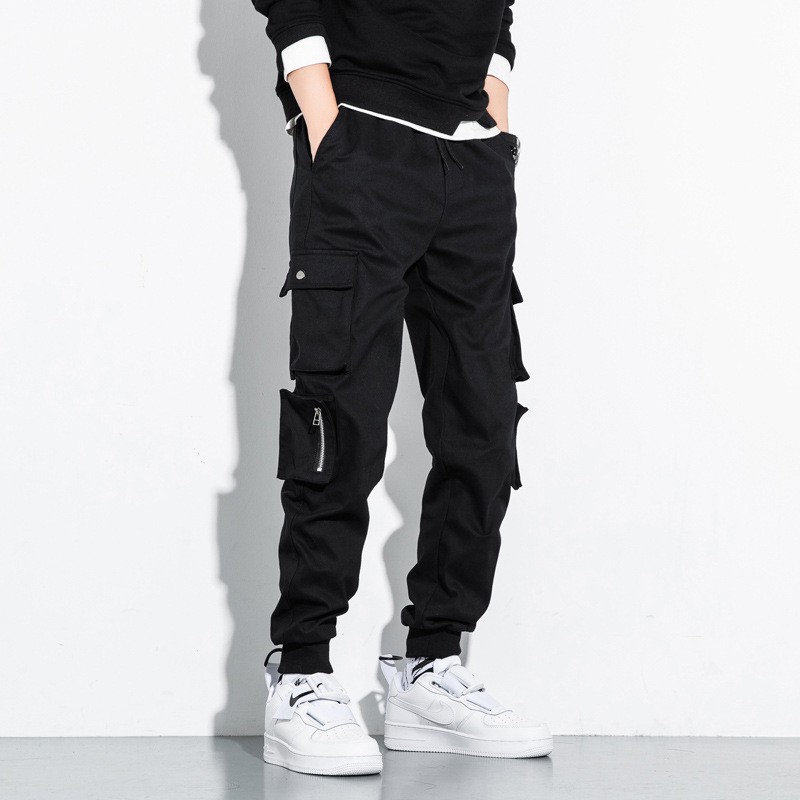 Quần Jogger Kaki Túi Hộp Phong Cách Hiphop Dáng Vừa 2021