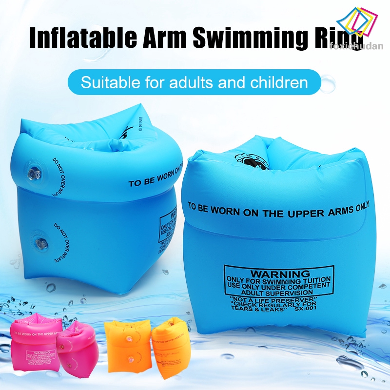 FCD☆ Arm Floaties Inflatable Swim Arm Bands Floater Sleeves Swimming Rings Tube Armlets for Kids Adults