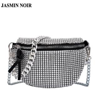 Túi Xách Jasmin Noir Đeo Chéo Đính Đá Sành Điệu Cá Tính