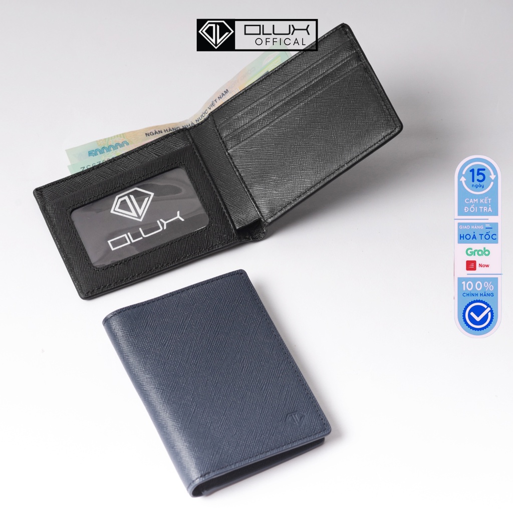 Vi da nam, ví da Safiano nhập khẩu kiểu dang nhỏ gọn Luke - Full Box