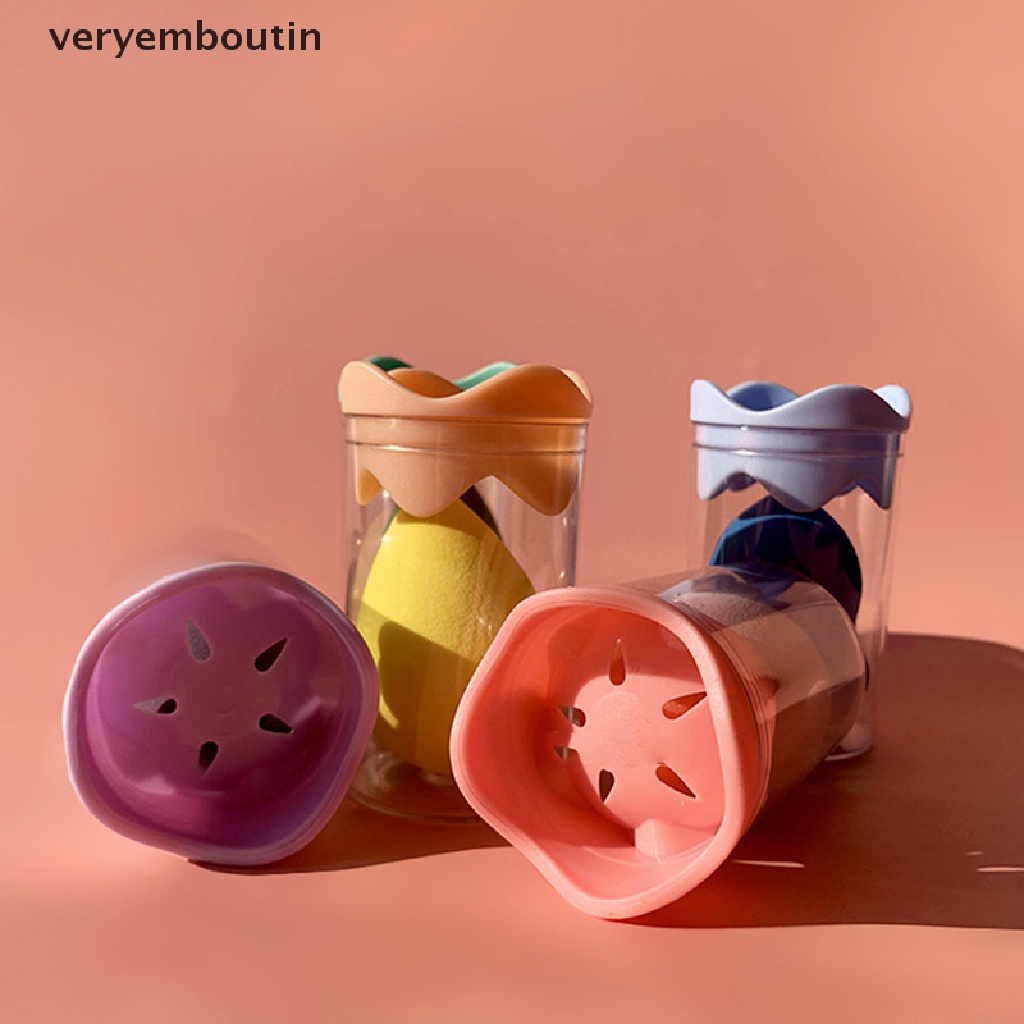 [Hàng mới về] Hộp đựng bông phấn trang điểm nền tiện dụng