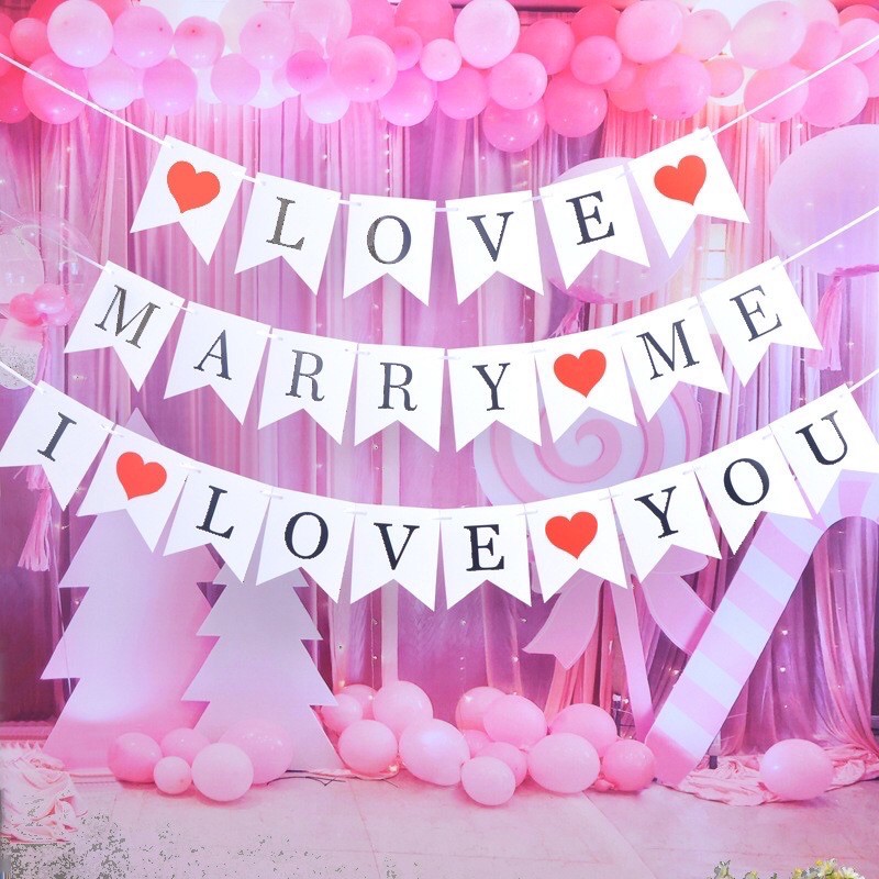 Chữ I Love You, Marry Me, Love Trang Trí Tiệc