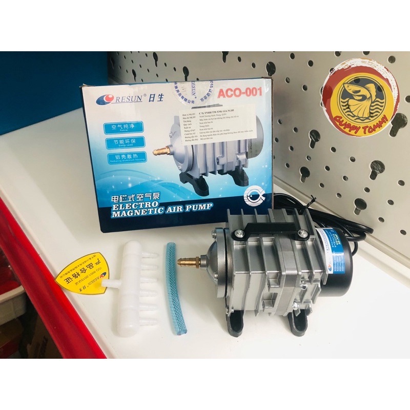 Máy sủi thổi khí oxy Resun ACO-001 và ACO-003 bơm khí oxy cho hồ cá