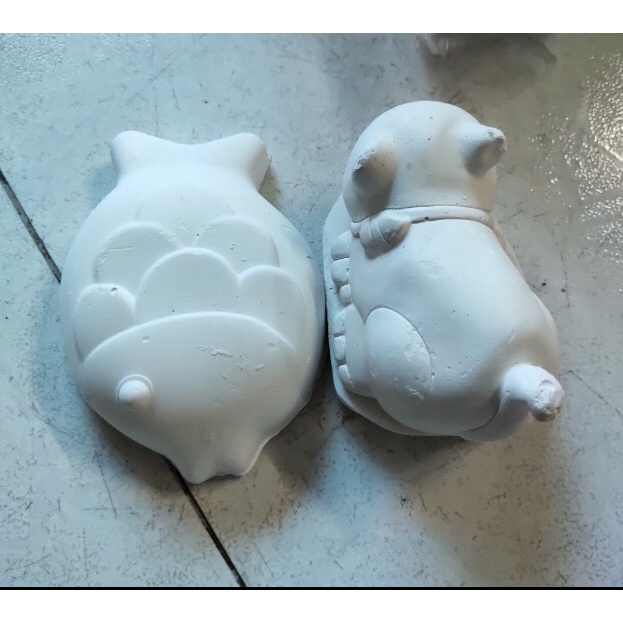 [Tặng 6 màu, 2 cọ] Combo 5 tượng thạch cao 8-12cm - Tô tượng cho bé Smart Baby