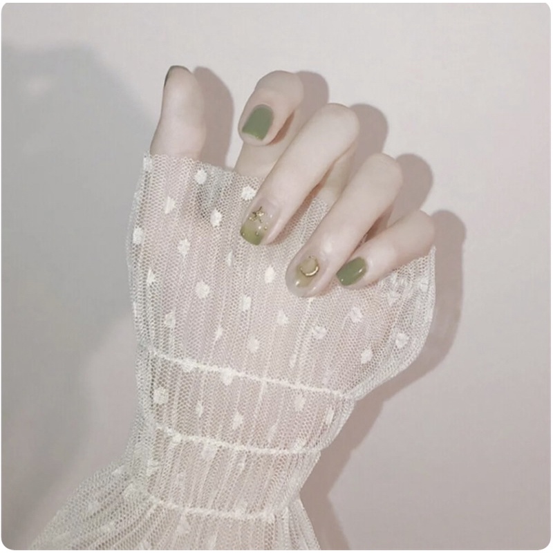 Sét 24 móng giả gắn móng nailbook(tặng kèm keo +dũa mini)