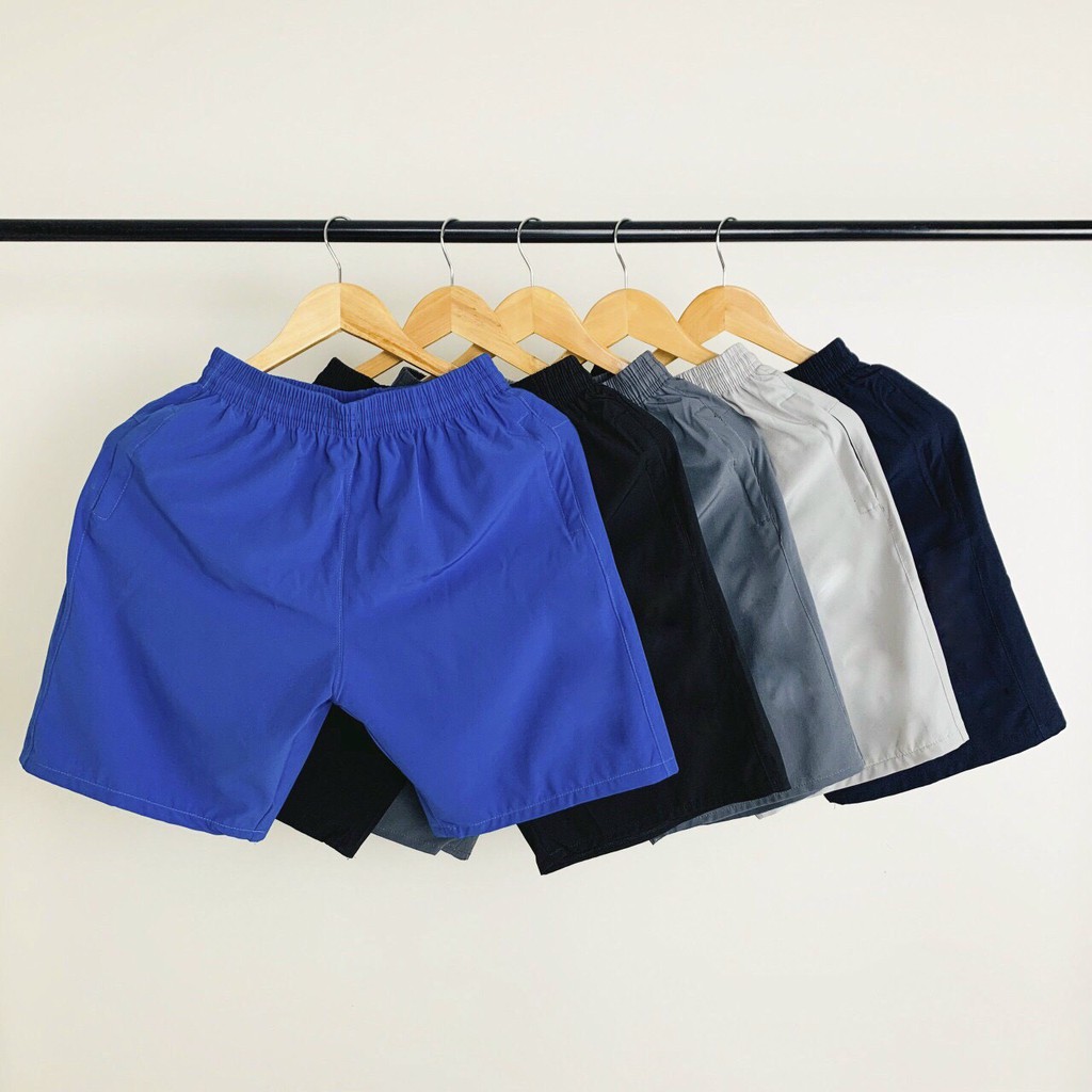 Quần Short Gió Nam thể thao ANVY (5 màu) quần đùi có túi khóa tập gym chạy bộ Vải Mềm, Siêu Nhẹ, Dáng Thể Thao