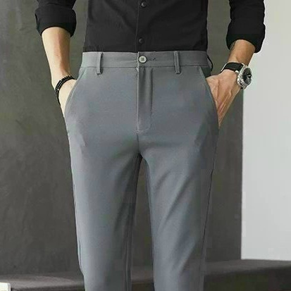 Quần tây âu màu xám đậm chất vải cao cấp hàng y hình,quần dài trơn nam,quần nam công sở đi học dự tiệc T-FASHION 24H QN9