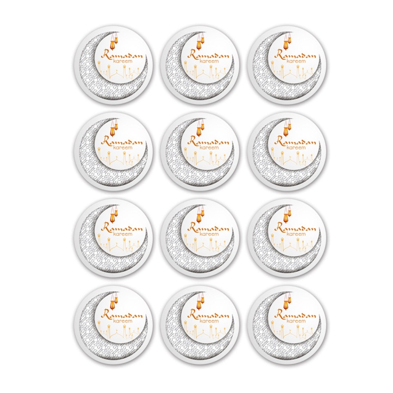 Set 120 Miếng Dán Hình Mặt Trăng / Cừu Cho Thẻ Tráng Miệng