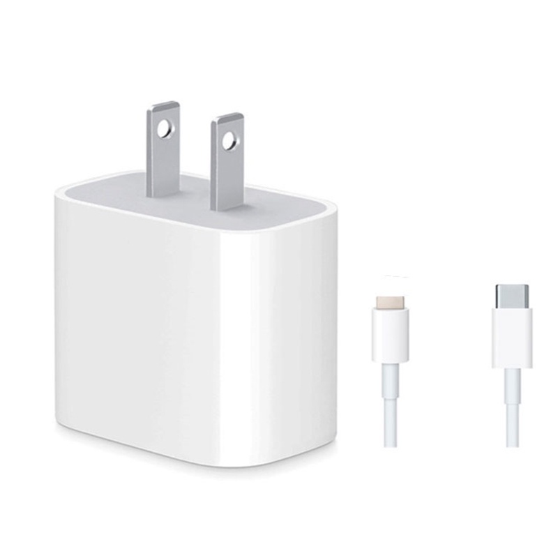 Bộ Củ Cáp Sạc Nhanh PD 20W USB-C To ( Củ PD 20W + Cáp Type C ) cho điện thoại 7plus 8plus 11 12 13 14 pro max promax