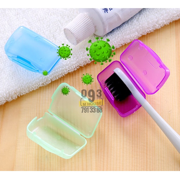 Combo 4 Hộp bọc đầu bàn chải đánh răng du lịch tiện lợi