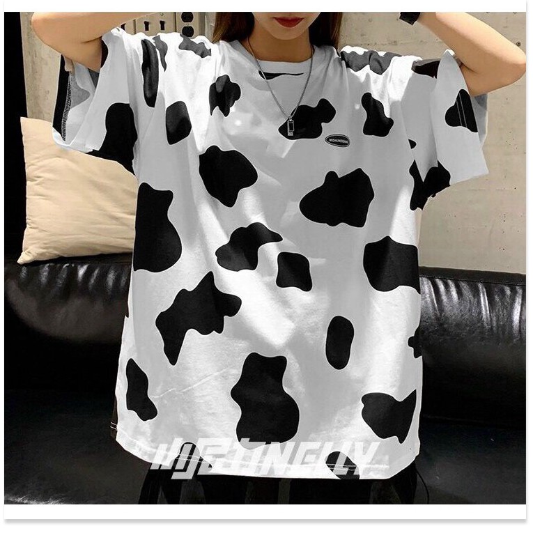 ÁO THUN LOANG BÒ SỮA NAM NỮ,FORM RỘNG SIÊU NGẦU,THIẾT KẾ HỌA TIẾT HỢP THỜI TRANG  THỜI TRANG KME.STORE