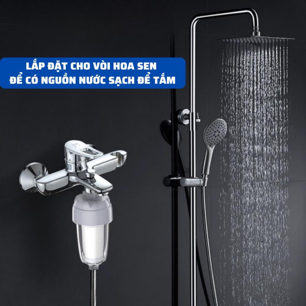 Bộ Lọc Nước Đầu Nguồn Vòi Hoa Sen,Bồn Rửa Chén,Lavabo,Máy Giặt Lọc Siêu Sạch Các Tạp Chất Dễ Dàng Lắp Đặt K195