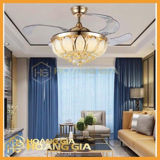 Quạt trần đèn - quạt trần phòng khách cao cấp - quạt đèn trang trí