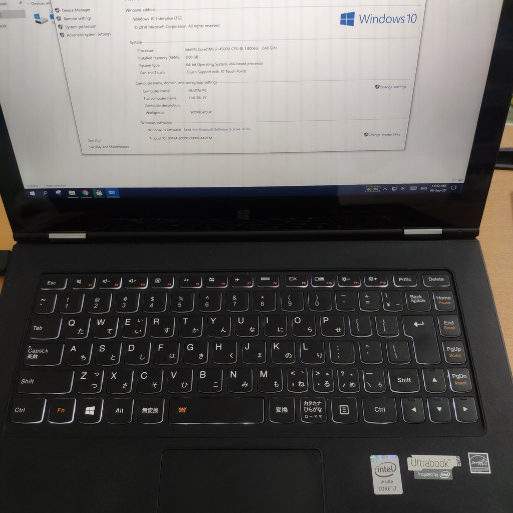 Laptop LENOVO YOGA 2 PRO màn hình cảm ứng 13.3 inch QHD+ Core i7-4500U xung nhịp 3.0GHz 8GB RAM 480GB SSD | BigBuy360 - bigbuy360.vn