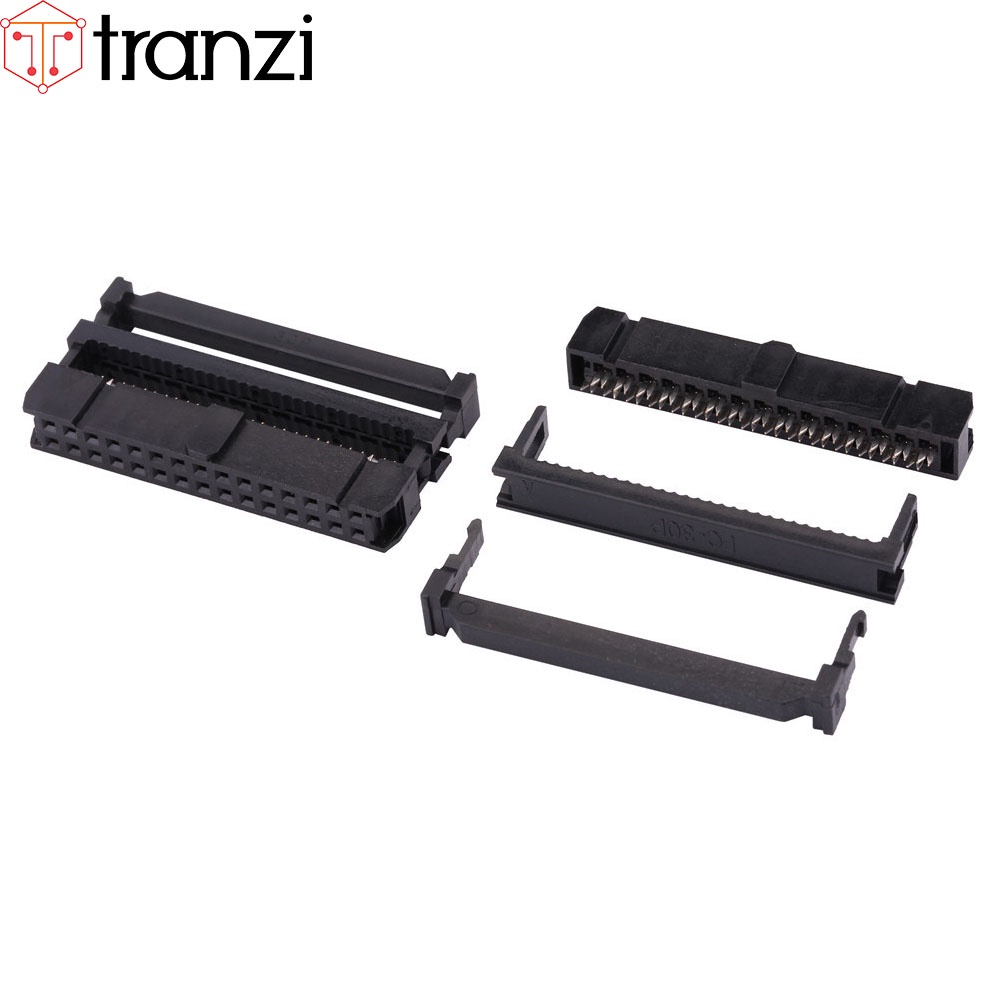 Đầu dập cáp 2.54mm IDE IDC 2x15P FC đen - túi 5 cái