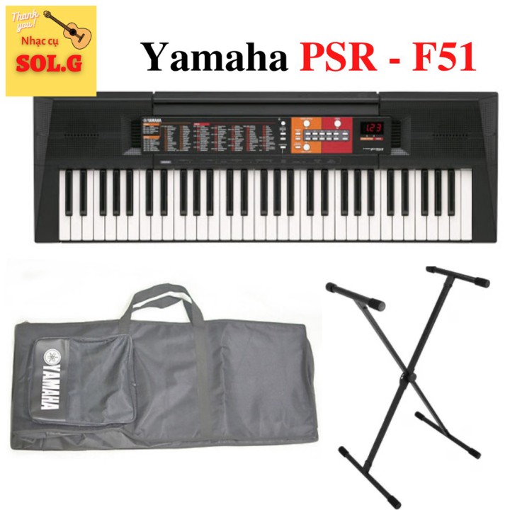 Organ Yamaha PSR-F51+ chân + Bao Đàn - -