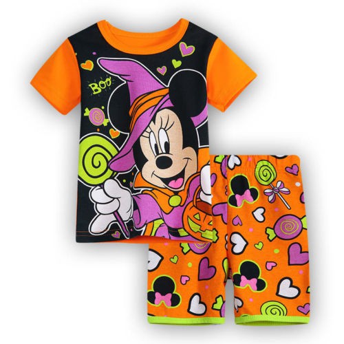 Bộ Pajamas áo thun tay ngắn hình Mickey + Quần short cho bé trai