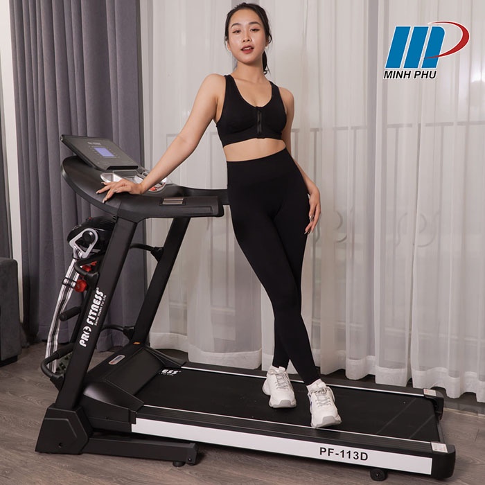 Máy chạy bộ điện Pro Fitness PF-113DA New nâng độ dốc tự động + động cơ 2.5HP