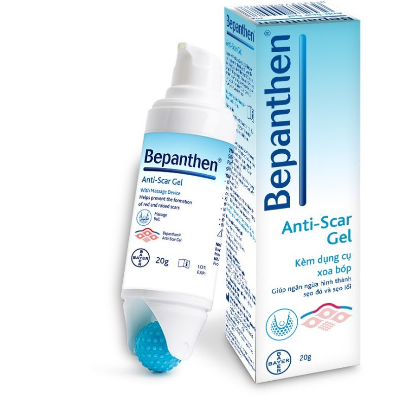 Bepanthen Anti_Scar gel: lăn mờ  sẹo  lồi lõm (20g )