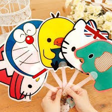 Quạt cầm tay cute nhiều hình ngộ nghĩnh 2250 bảo nhi shop