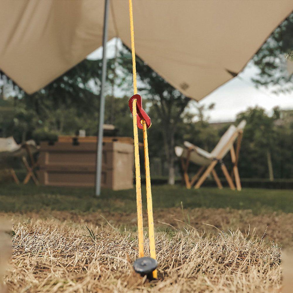 Bộ 4 Móc Khóa Dây Lều Trại Phản Quang Điều Chỉnh Được