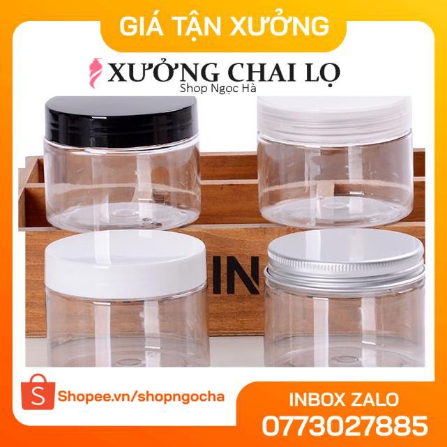 Hủ Đựng Kem ❤ GIÁ TỐT NHẤT ❤ Hủ nhựa Pet 150g đựng mỹ phẩm, thực phẩm, đồ khô, ngũ cốc