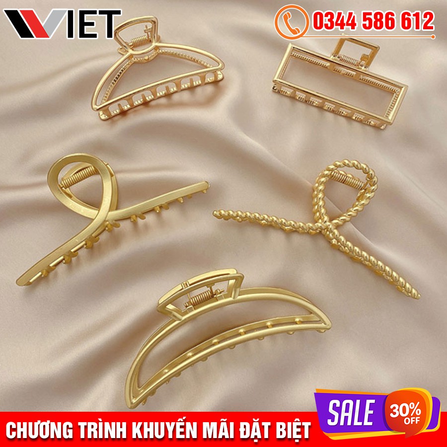 Kẹp Tóc Cặp Tóc Càng Cua Kim Loại  SIZE LỚN Phong Cách Hàn Quốc