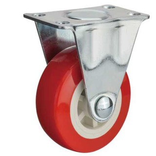 Bánh Xe Pu Màu Đỏ Đài Loan 2 "Không Bạc Đạn