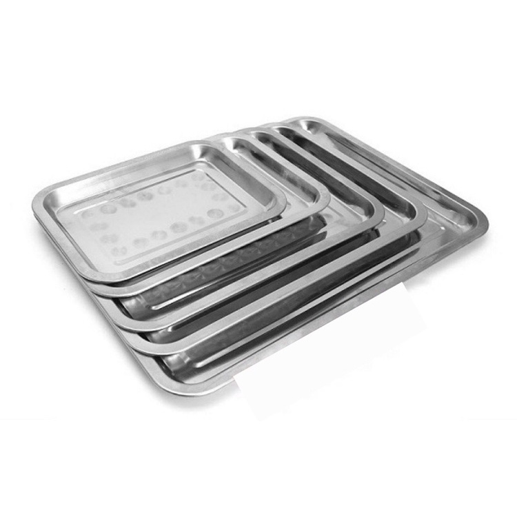 Khay Inox Cạn, Sâu  Dầy 0.7 ly